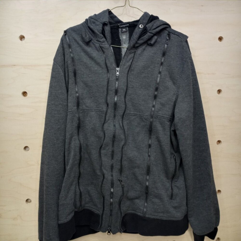 Nice CARAPACE zip Up Hoodie Sweatshirt Size XXL Zippers Trail Hiking